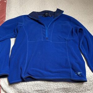 Arc'teryx Royal Blue Half-Zip Waffle Fleece Pullover